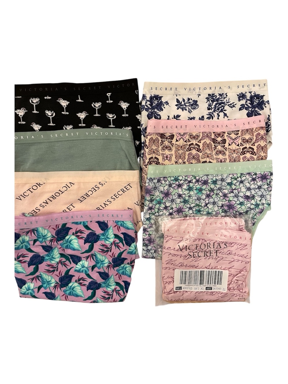 Victoria's Secret High Leg Brief Bundle of 8 Panties